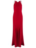 Reinaldo Lourenço V-neck Long Dress