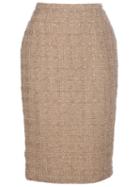 Guy Laroche Vintage Pencil Skirt, Women's, Size: 40, Nude/neutrals