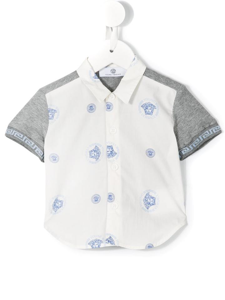 Young Versace - Medusa Shirt - Kids - Cotton - 24 Mth, White