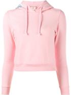 Vetements Vetements X Champion Cropped Hoodie, Women's, Size: Large, Pink/purple, Cotton/polyester
