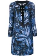 Just Cavalli Floral Print Dress - Blue