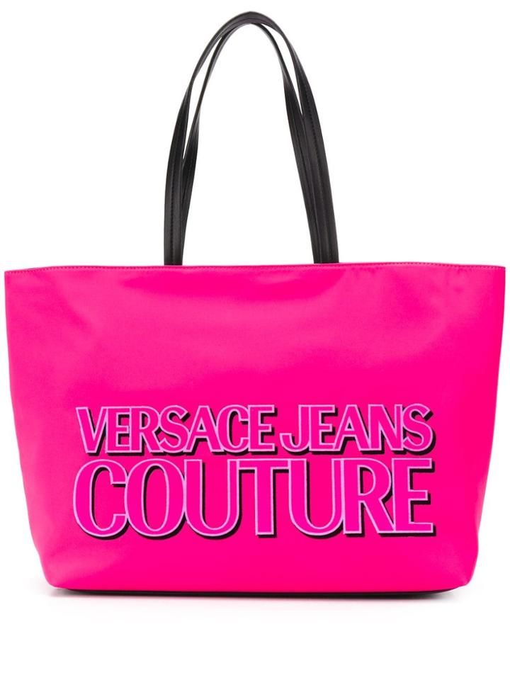 Versace Jeans Couture Logo Print Shopper Tote - Pink