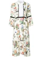 Vivetta Floral Print Dress, Women's, Size: 46, Nude/neutrals, Polyester/cotton