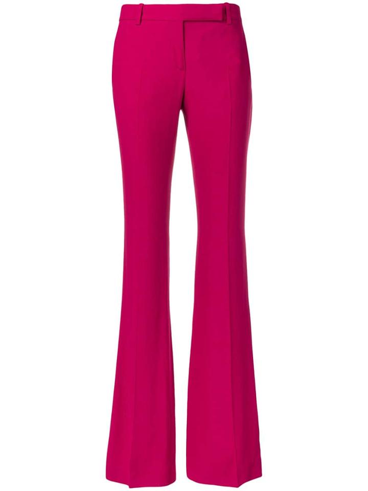 Alexander Mcqueen Tailored Flared Trousers - Pink