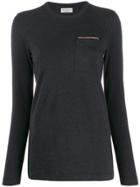 Brunello Cucinelli Chest Pocket Top - Black