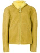 Yeezy - Hooded Zip Jacket - Women - Leather - Xs, Yellow/orange, Leather