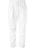 Nlst Dropped Crotch Trousers, Women's, Size: M, White, Rayon/cotton