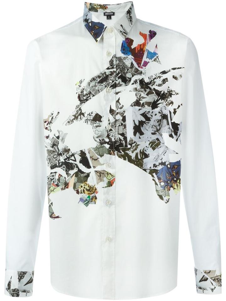Just Cavalli Collage Print Shirt