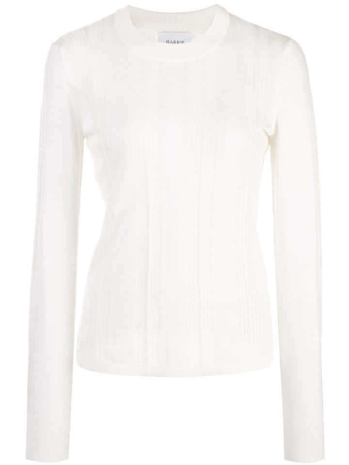 Barrie Fine Knit Top - White
