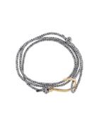 Miansai Hook Wrap Bracelet, Adult Unisex, Grey