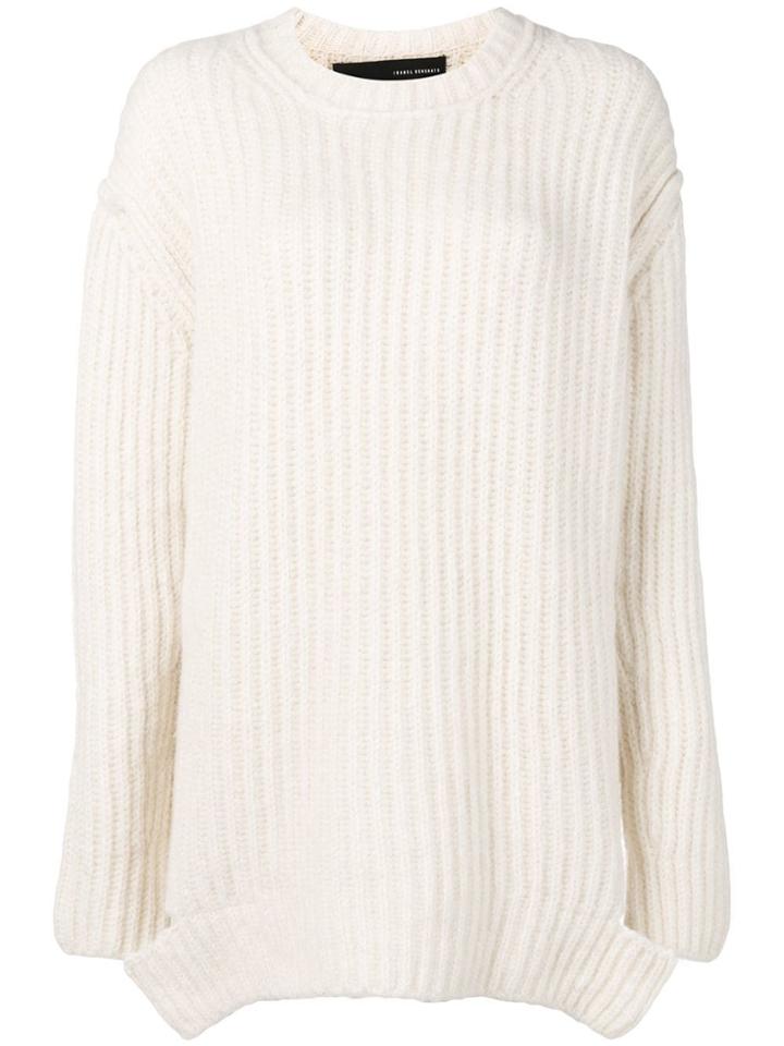 Isabel Benenato Ribbed Sweater - White
