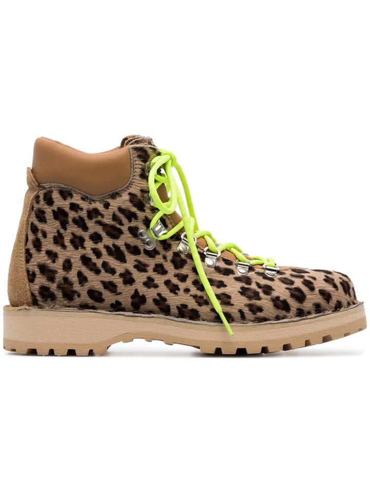 Diemme Leopard Print Boots - Brown