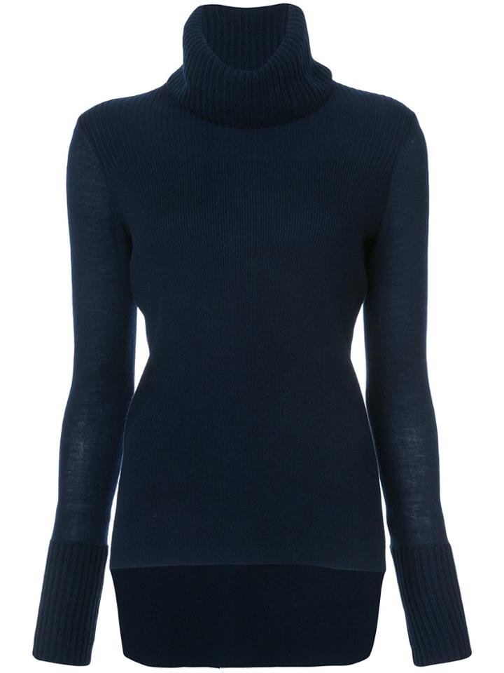 Veronica Beard Cashmere Roll-neck Jumper - Blue