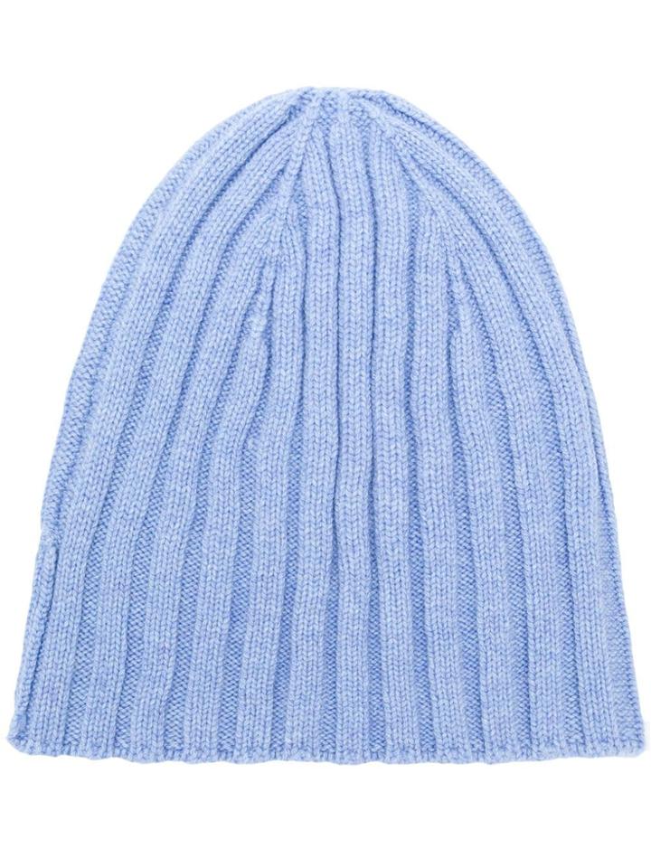 Cenere Gb Cashmere Beanie - Blue