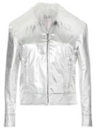 G.v.g.v. Faux Fur Swing Jacket - Metallic