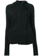 Poème Bohémien Two-button Short Hoody Jacket, Women's, Size: 40, Grey, Polyester/wool