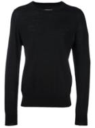 Maison Margiela Classic Crew Neck Sweater, Men's, Size: Small, Black, Wool