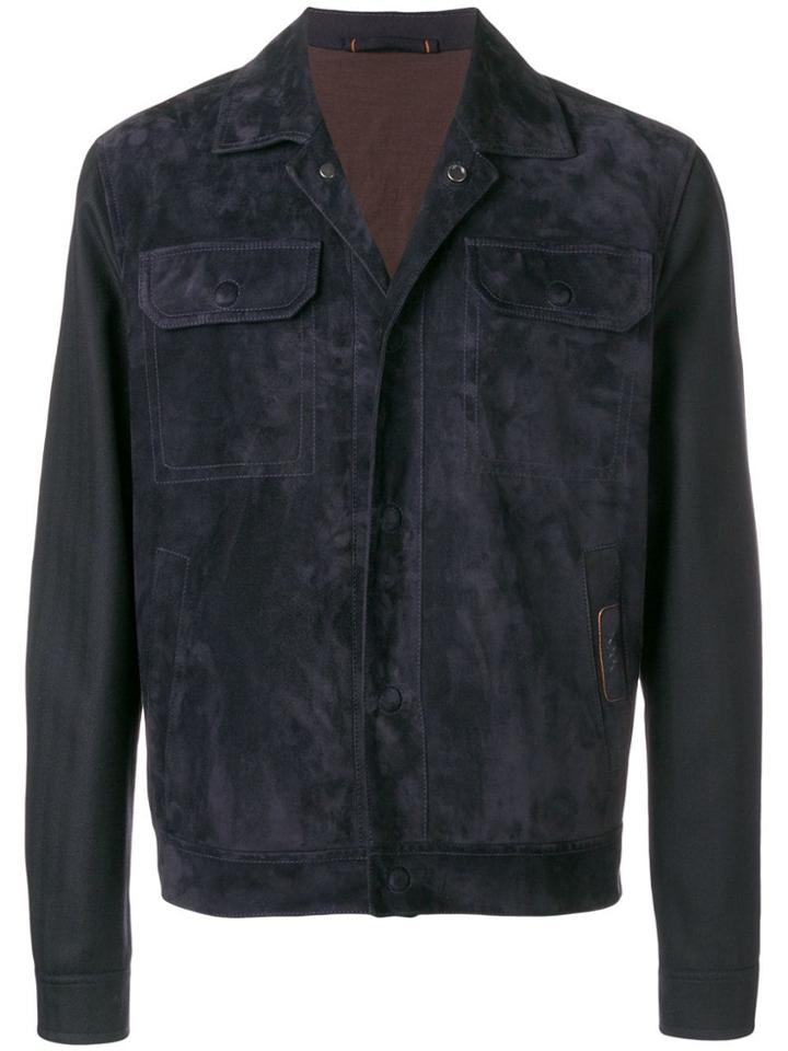 Ermenegildo Zegna Xxx Classic Fitted Bomber Jacket - Black