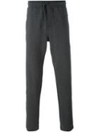 Dolce & Gabbana Drawstring Track Pants, Men's, Size: 44, Grey, Cotton