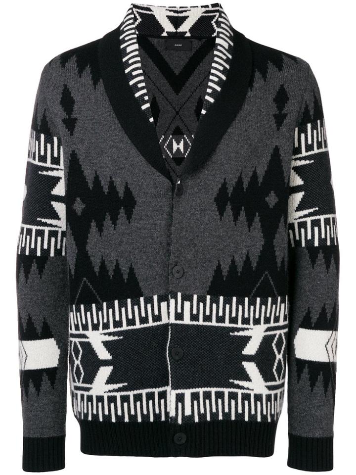 Alanui Ethnic Knitted Cardigan - Grey