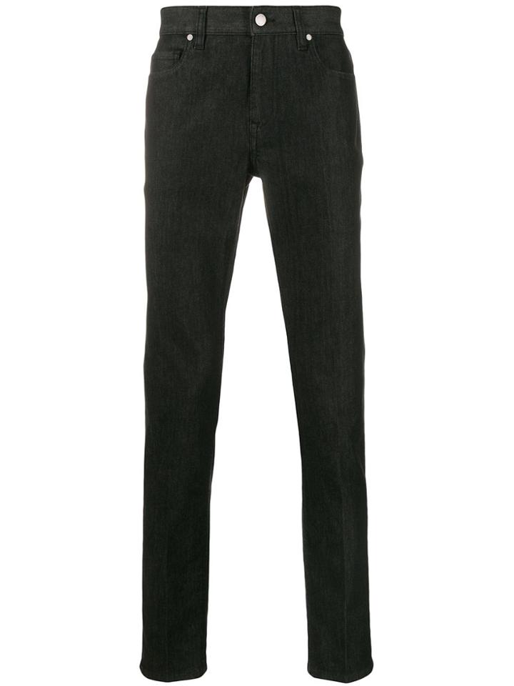 Z Zegna Regular Mid-rise Straight-leg Jeans - Black