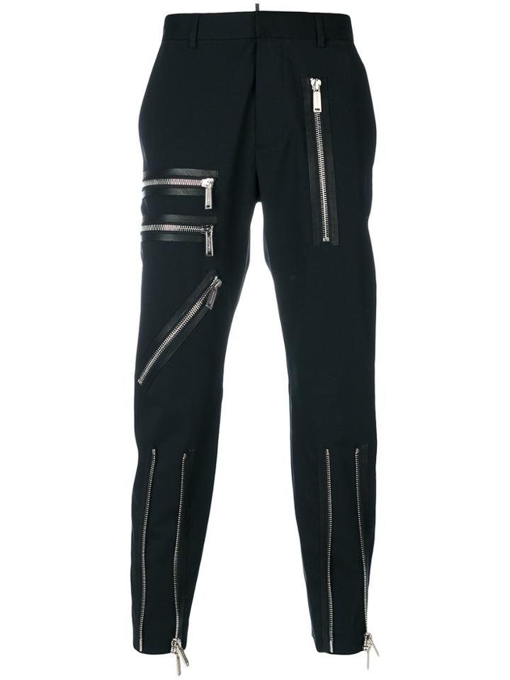 Dsquared2 Zip-embellished Trousers - Black