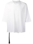 Unravel Project Distressed Oversized T-shirt, Men's, Size: Small, White, Cotton