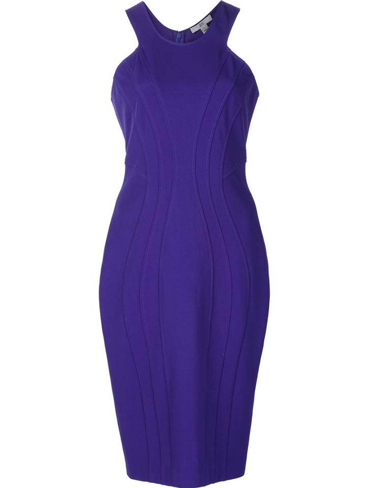 Zac Zac Posen Fitted Dress, Women's, Size: 12, Blue, Polyester/spandex/elastane