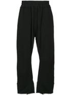 Haider Ackermann Cropped Frayed Trousers - Black