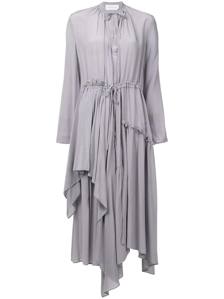 Christian Wijnants Draped Asymmetric Ling Dress - Pink & Purple