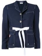 Thom Browne Lace Up Blazer - Blue