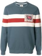 Kent & Curwen Stripe Print Jumper - Blue