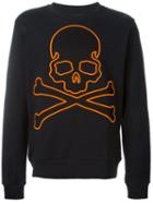 Philipp Plein Embroidered Skull Sweatshirt, Men's, Size: L, Black, Cotton
