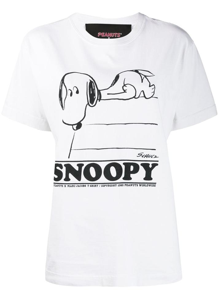 Marc Jacobs Snoopy Cotton T-shirt - Neutrals