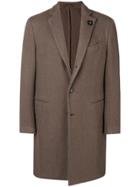 Lardini Textured Midi Coat - Nude & Neutrals