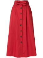 Isa Arfen Buttoned Skirt - Red