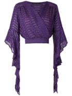 Cecilia Prado Gilda Wrap Style Blouse - Purple