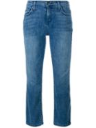 Current/elliott Cropped Bootcut Jeans, Women's, Size: 26, Blue, Cotton/polyester/spandex/elastane