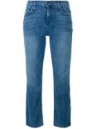 Current/elliott Cropped Bootcut Jeans, Women's, Size: 26, Blue, Cotton/polyester/spandex/elastane