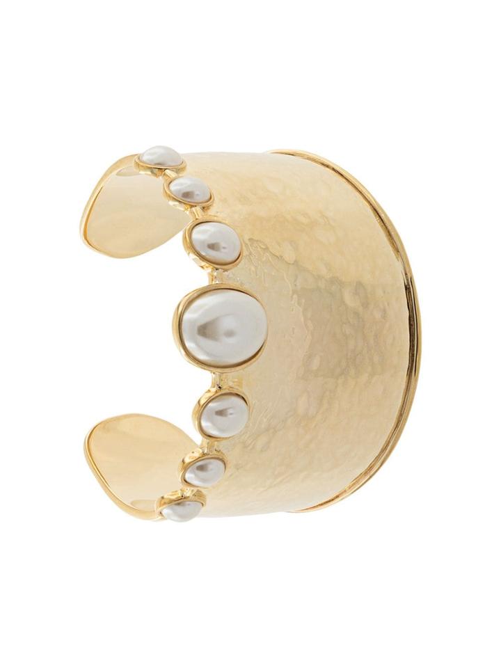 Aurelie Bidermann Pearl Cuff Bracelet - Gold