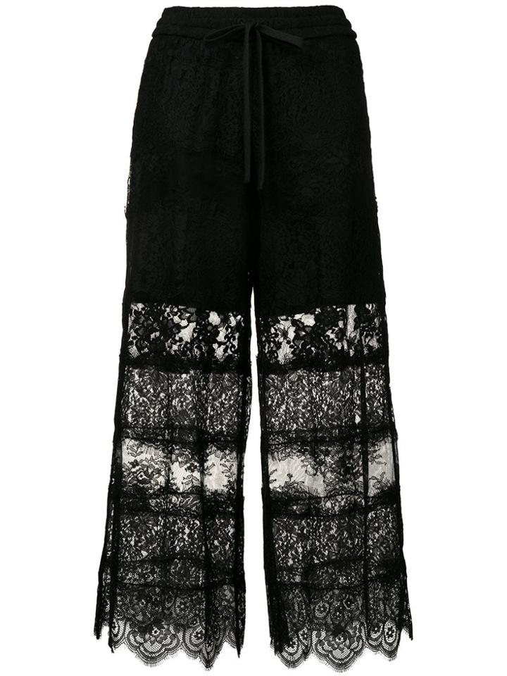 Mcq Alexander Mcqueen Sheer Lace Trousers - Black