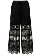 Mcq Alexander Mcqueen Sheer Lace Trousers - Black