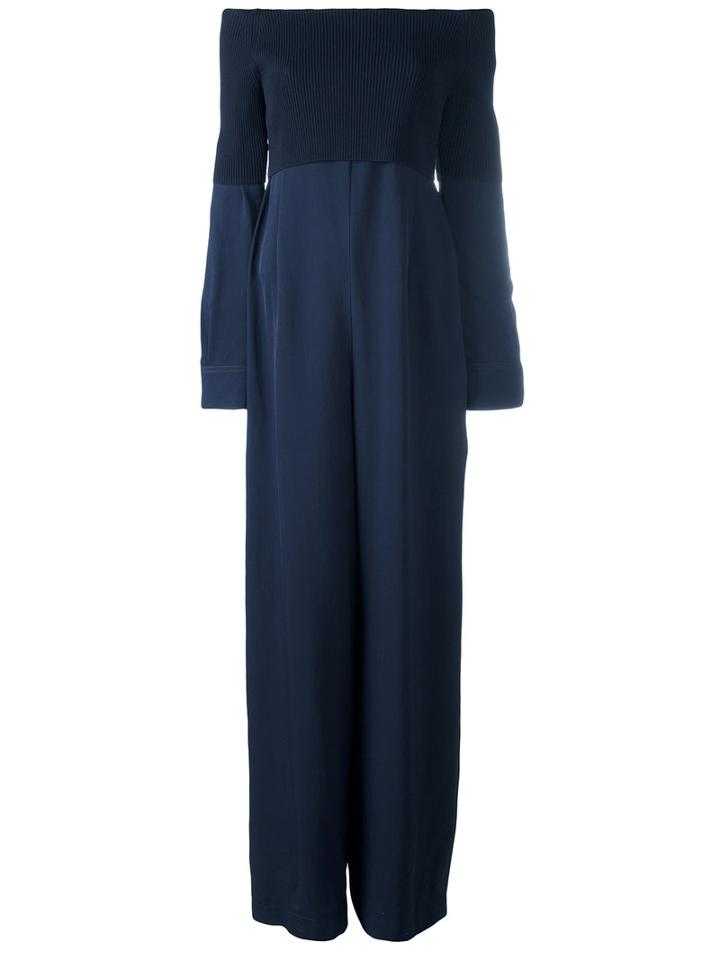 Dkny Off-shoulder Knit Top Dress, Women's, Size: Medium, Blue, Nylon/triacetate