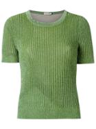 Gig Knit Top, Women's, Size: Medium, Green, Viscose/lurex/polyamide