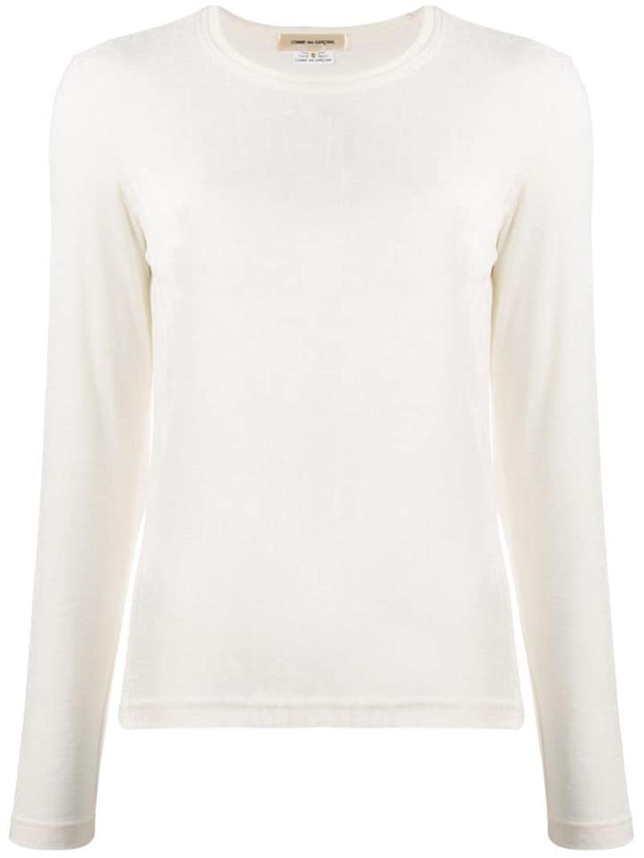 Comme Des Garçons Knitted Long Sleeved Top - White
