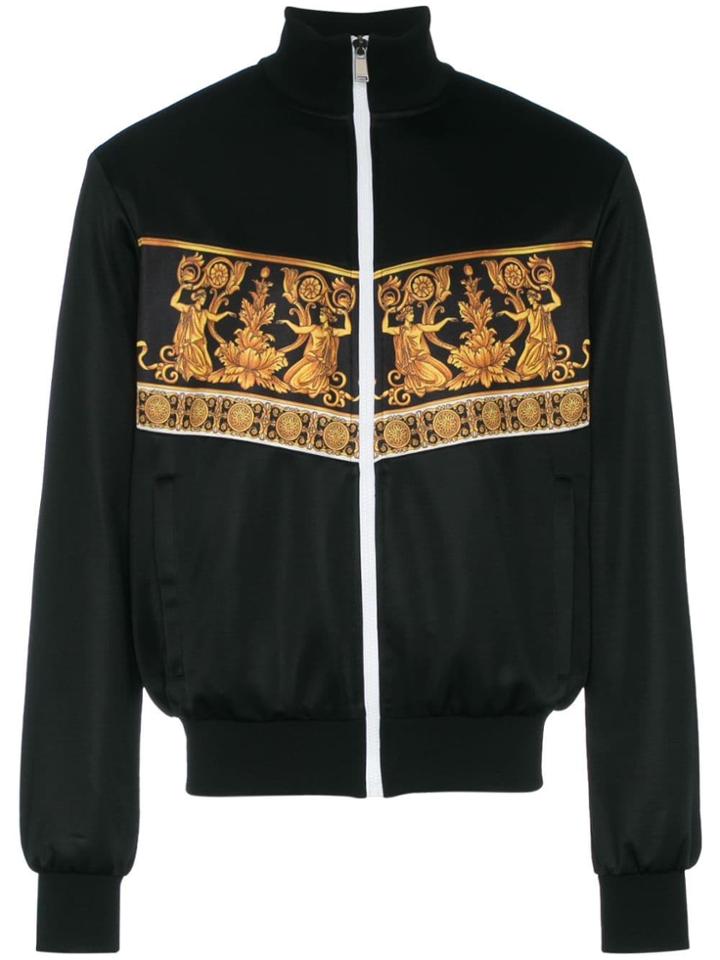 Versace Baroque Band Track Jacket - Black