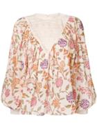 Antik Batik Alina Floral Print Blouse - Nude & Neutrals