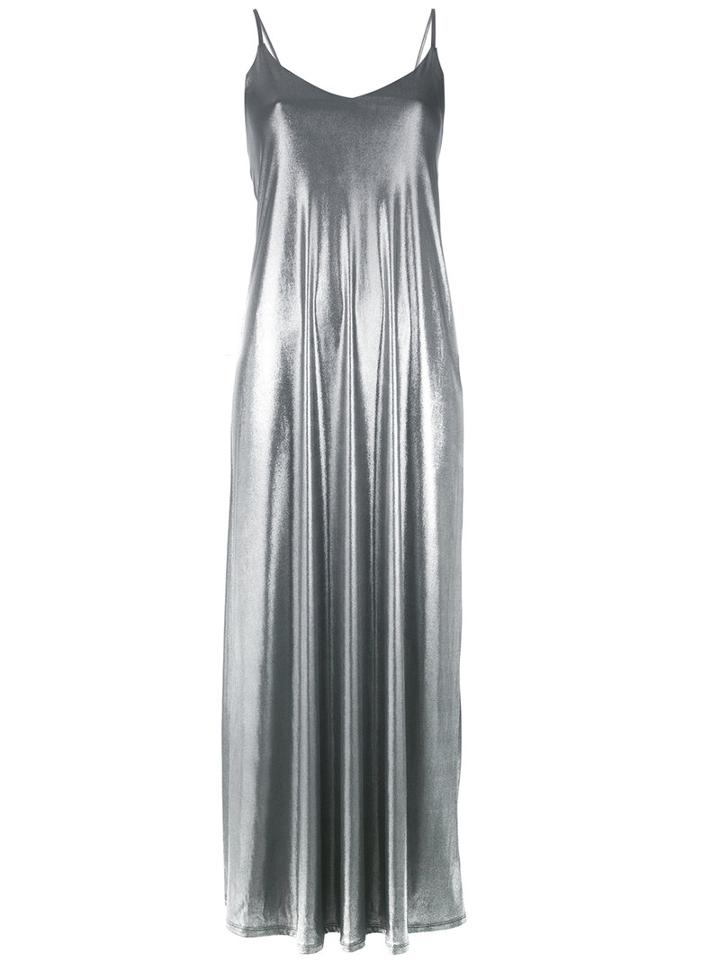 Brashy High Shine Dress, Women's, Size: Xs, Grey, Cotton