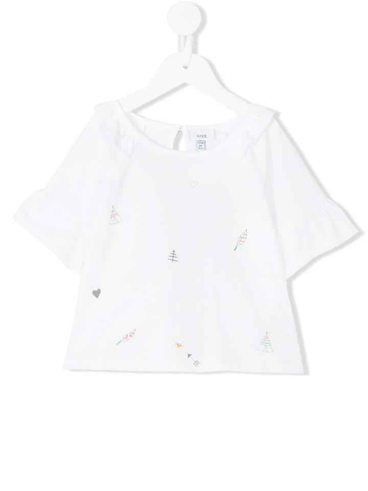 Knot - Earth Symbols T-shirt - Kids - Cotton - 6 Yrs, White