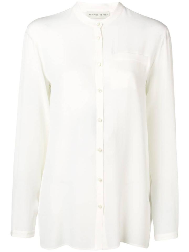 Etro Mandarin Collar Shirt - White